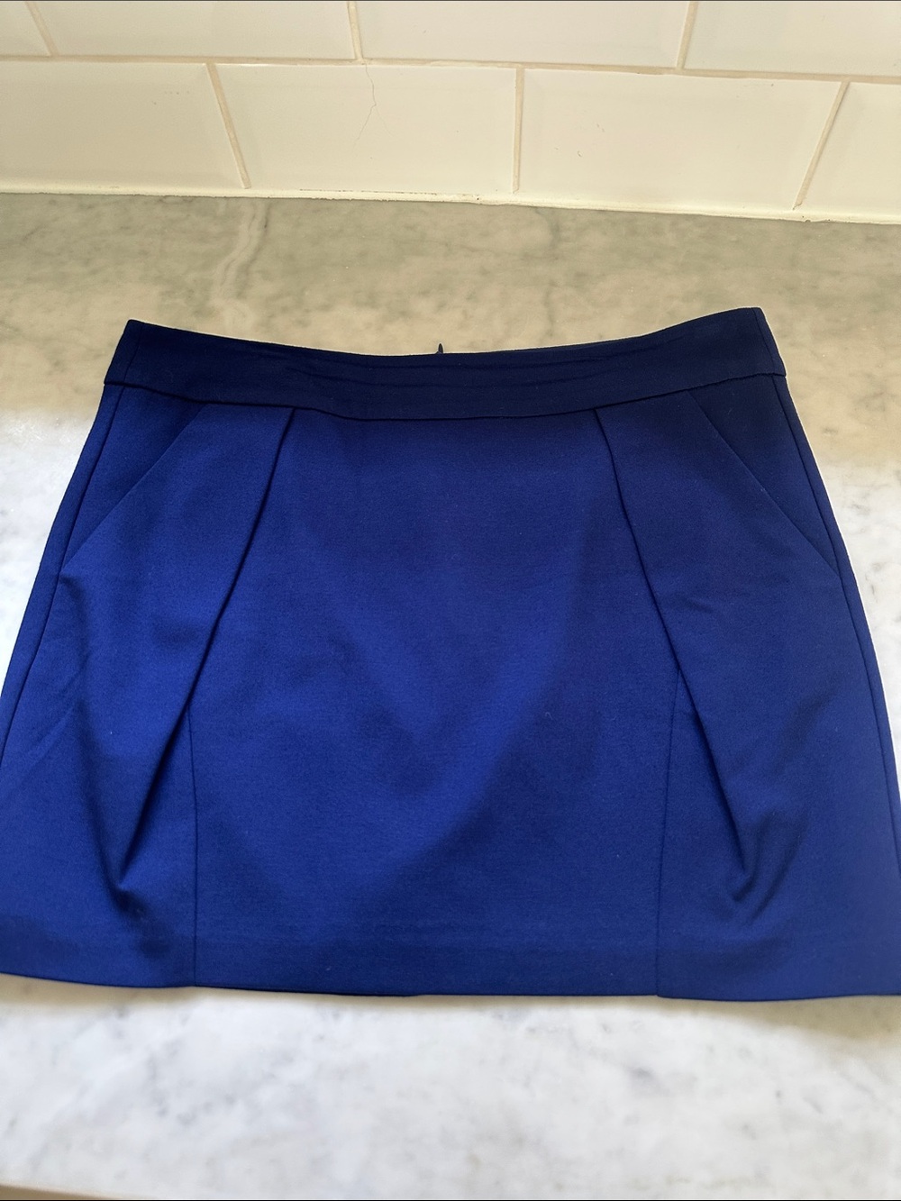Trina Turk Blue Mini Skirt With Pockets Size 10